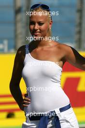 26.06.2011 Valencia, Spain,  Grid girl - Formula 1 World Championship, Rd 08, European Grand Prix, Sunday Pre-Race Grid