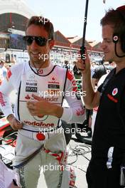 26.06.2011 Valencia, Spain,  Jenson Button (GBR), McLaren Mercedes  - Formula 1 World Championship, Rd 08, European Grand Prix, Sunday Pre-Race Grid