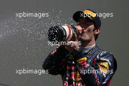 26.06.2011 Valencia, Spain,  Mark Webber (AUS), Red Bull Racing  - Formula 1 World Championship, Rd 08, European Grand Prix, Sunday Podium