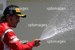 26.06.2011 Valencia, Spain,  Fernando Alonso (ESP), Scuderia Ferrari  - Formula 1 World Championship, Rd 08, European Grand Prix, Sunday Podium