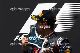 26.06.2011 Valencia, Spain,  Sebastian Vettel (GER), Red Bull Racing wins the race - Formula 1 World Championship, Rd 08, European Grand Prix, Sunday Podium