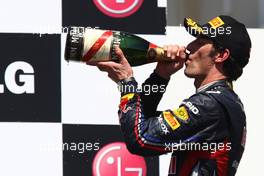 26.06.2011 Valencia, Spain,  Mark Webber (AUS), Red Bull Racing - Formula 1 World Championship, Rd 08, European Grand Prix, Sunday Podium