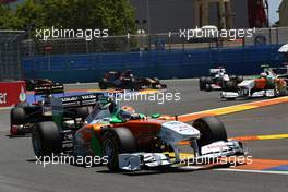 26.06.2011 Valencia, Spain,  Adrian Sutil (GER), Force India F1 Team - Formula 1 World Championship, Rd 08, European Grand Prix, Sunday Race