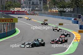 26.06.2011 Valencia, Spain,  Nico Rosberg (GER), Mercedes GP Petronas F1 Team, MGP W02 - Formula 1 World Championship, Rd 08, European Grand Prix, Sunday Race