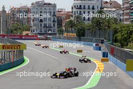 26.06.2011 Valencia, Spain,  Sebastian Vettel (GER), Red Bull Racing, RB7 - Formula 1 World Championship, Rd 08, European Grand Prix, Sunday Race