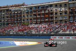 26.06.2011 Valencia, Spain,  Lewis Hamilton (GBR), McLaren Mercedes, MP4-26 - Formula 1 World Championship, Rd 08, European Grand Prix, Sunday Race