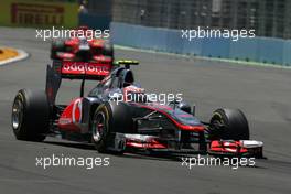 26.06.2011 Valencia, Spain,  Jenson Button (GBR), McLaren Mercedes  - Formula 1 World Championship, Rd 08, European Grand Prix, Sunday Race