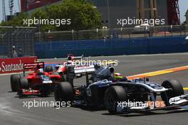 26.06.2011 Valencia, Spain,  Pastor Maldonado (VEN), AT&T Williams - Formula 1 World Championship, Rd 08, European Grand Prix, Sunday Race