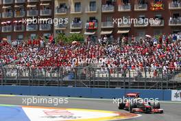 26.06.2011 Valencia, Spain,  Lewis Hamilton (GBR), McLaren Mercedes - Formula 1 World Championship, Rd 08, European Grand Prix, Sunday Race