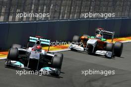 26.06.2011 Valencia, Spain,  Michael Schumacher (GER), Mercedes GP  - Formula 1 World Championship, Rd 08, European Grand Prix, Sunday Race