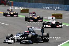 26.06.2011 Valencia, Spain,  Rubens Barrichello (BRA), AT&T Williams - Formula 1 World Championship, Rd 08, European Grand Prix, Sunday Race