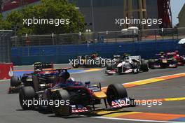 26.06.2011 Valencia, Spain,  Sébastien Buemi (SUI), Scuderia Toro Rosso - Formula 1 World Championship, Rd 08, European Grand Prix, Sunday Race