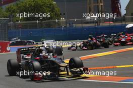 26.06.2011 Valencia, Spain,  Vitaly Petrov (RUS), Lotus Renault GP - Formula 1 World Championship, Rd 08, European Grand Prix, Sunday Race