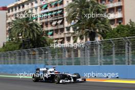 25.06.2011 Valencia, Spain,  Rubens Barrichello (BRA), Williams F1 Team  - Formula 1 World Championship, Rd 08, European Grand Prix, Saturday Practice