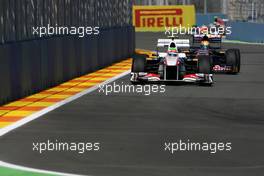 25.06.2011 Valencia, Spain,  Sergio Perez (MEX), Sauber F1 Team  - Formula 1 World Championship, Rd 08, European Grand Prix, Saturday Practice