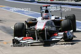 25.06.2011 Valencia, Spain,  Kamui Kobayashi (JAP), Sauber F1 Team - Formula 1 World Championship, Rd 08, European Grand Prix, Saturday Practice