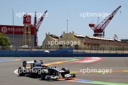 25.06.2011 Valencia, Spain,  Rubens Barrichello (BRA), AT&T Williams, FW33 - Formula 1 World Championship, Rd 08, European Grand Prix, Saturday Qualifying