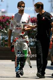 25.06.2011 Valencia, Spain,  Jenson Button (GBR), McLaren Mercedes  - Formula 1 World Championship, Rd 08, European Grand Prix, Saturday Qualifying