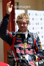 25.06.2011 Valencia, Spain,  Sebastian Vettel (GER), Red Bull Racing in pole position - Formula 1 World Championship, Rd 08, European Grand Prix, Saturday Qualifying