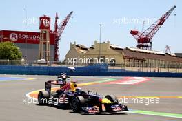 25.06.2011 Valencia, Spain,  Sebastian Vettel (GER), Red Bull Racing - Formula 1 World Championship, Rd 08, European Grand Prix, Saturday Qualifying