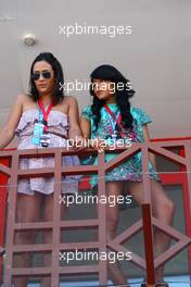 25.06.2011 Valencia, Spain,  girls at the circuit - Formula 1 World Championship, Rd 08, European Grand Prix, Saturday Practice