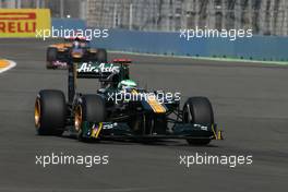 25.06.2011 Valencia, Spain,  Heikki Kovalainen (FIN), Team Lotus  - Formula 1 World Championship, Rd 08, European Grand Prix, Saturday Practice