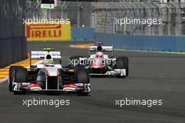 25.06.2011 Valencia, Spain,  Sergio Perez (MEX), Sauber F1 Team  - Formula 1 World Championship, Rd 08, European Grand Prix, Saturday Practice