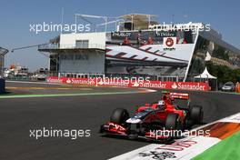 25.06.2011 Valencia, Spain,  Jerome d'Ambrosio (BEL), Virgin Racing  - Formula 1 World Championship, Rd 08, European Grand Prix, Saturday Practice