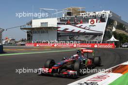 25.06.2011 Valencia, Spain,  Jenson Button (GBR), McLaren Mercedes  - Formula 1 World Championship, Rd 08, European Grand Prix, Saturday Practice