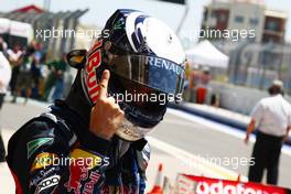 25.06.2011 Valencia, Spain,  pole for Sebastian Vettel (GER), Red Bull Racing - Formula 1 World Championship, Rd 08, European Grand Prix, Saturday Qualifying