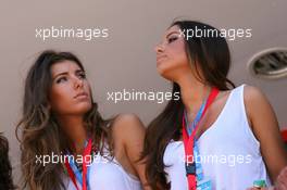 25.06.2011 Valencia, Spain,  girls at the circuit - Formula 1 World Championship, Rd 08, European Grand Prix, Saturday Practice