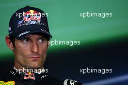 26.06.2011 Valencia, Spain,  Mark Webber (AUS), Red Bull Racing - Formula 1 World Championship, Rd 08, European Grand Prix, Sunday Press Conference
