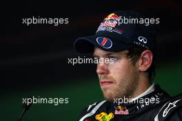 26.06.2011 Valencia, Spain,  Sebastian Vettel (GER), Red Bull Racing - Formula 1 World Championship, Rd 08, European Grand Prix, Sunday Press Conference