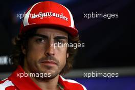 23.06.2011 Valencia, Spain,  Fernando Alonso (ESP), Scuderia Ferrari Championship, Rd 08, European Grand Prix, Thursday Press Conference