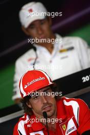 23.06.2011 Valencia, Spain,  Fernando Alonso (ESP), Scuderia Ferrari - Formula 1 World Championship, Rd 08, European Grand Prix, Thursday Press Conference