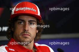 23.06.2011 Valencia, Spain,  Fernando Alonso (ESP), Scuderia Ferrari - Formula 1 World Championship, Rd 08, European Grand Prix, Thursday Press Conference