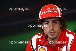 23.06.2011 Valencia, Spain,  Fernando Alonso (ESP), Scuderia Ferrari - Formula 1 World Championship, Rd 08, European Grand Prix, Thursday Press Conference