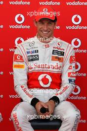 23.06.2011 Valencia, Spain,  Jenson Button (GBR), McLaren Mercedes and Pedro de la Rosa (GBR), test driver, McLaren Mercedes challenge young spanish sports star - Formula 1 World Championship, Rd 08, European Grand Prix, Thursday