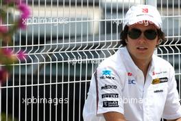 23.06.2011 Valencia, Spain,  Sergio Perez (MEX), Sauber F1 Team  - Formula 1 World Championship, Rd 08, European Grand Prix, Thursday