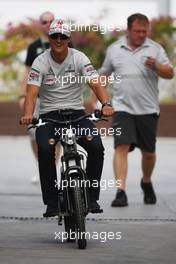 23.06.2011 Valencia, Spain,  Michael Schumacher (GER), Mercedes GP Petronas F1 Team - Formula 1 World Championship, Rd 08, European Grand Prix, Thursday