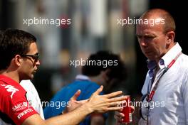 23.06.2011 Valencia, Spain,  Jérôme d'Ambrosio (BEL), Marussia Virgin Racing with Bas Leinders (BEL) - Formula 1 World Championship, Rd 08, European Grand Prix, Thursday