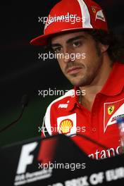 23.06.2011 Valencia, Spain,  Fernando Alonso (ESP), Scuderia Ferrari - Formula 1 World Championship, Rd 08, European Grand Prix, Thursday Press Conference