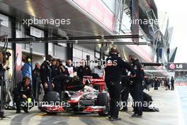 08.07.2011 Silverstone, UK, England,  Lewis Hamilton (GBR), McLaren Mercedes - Formula 1 World Championship, Rd 09, British Grand Prix, Friday Practice