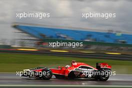 08.07.2011 Silverstone, UK, England,  Timo Glock (GER), Marussia Virgin Racing - Formula 1 World Championship, Rd 09, British Grand Prix, Friday Practice