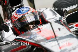08.07.2011 Silverstone, UK, England,  Jenson Button (GBR), McLaren Mercedes - Formula 1 World Championship, Rd 09, British Grand Prix, Friday Practice