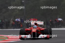 08.07.2011 Silverstone, UK, England,  Fernando Alonso (ESP), Scuderia Ferrari  - Formula 1 World Championship, Rd 09, British Grand Prix, Friday Practice