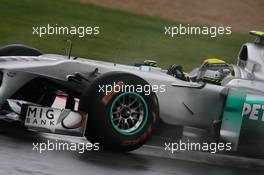 08.07.2011 Silverstone, UK, England,  Nico Rosberg (GER), Mercedes GP Petronas F1 Team - Formula 1 World Championship, Rd 09, British Grand Prix, Friday Practice