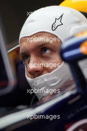 08.07.2011 Silverstone, UK, England,  Sebastian Vettel (GER), Red Bull Racing - Formula 1 World Championship, Rd 09, British Grand Prix, Friday Practice