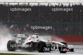 08.07.2011 Silverstone, UK, England,  Kamui Kobayashi (JAP), Sauber F1 Team  - Formula 1 World Championship, Rd 09, British Grand Prix, Friday Practice