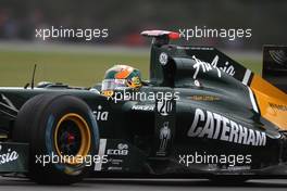 08.07.2011 Silverstone, UK, England,  Karun Chandhok (IND), test driver, Lotus F1 Team  - Formula 1 World Championship, Rd 09, British Grand Prix, Friday Practice